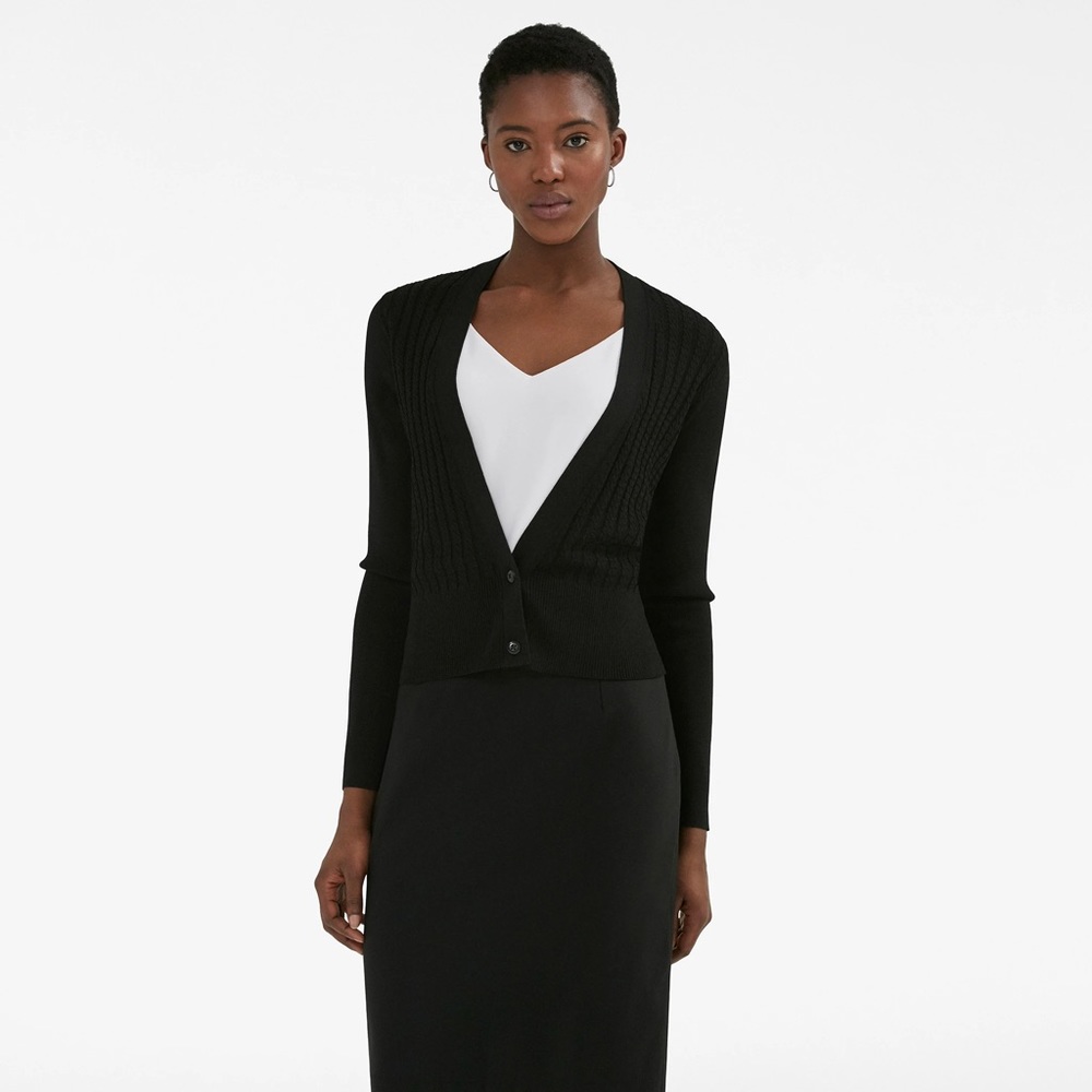 MM Lafleur Lange Black Cardigan